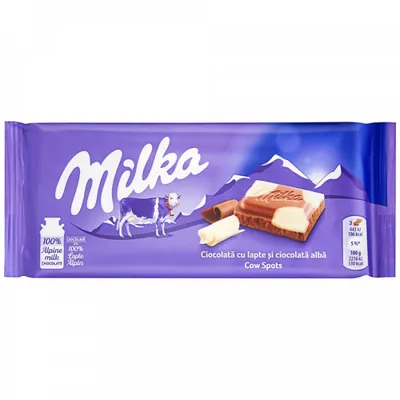 Шоколад Milka молочный с белым шоколадом Счастливые коровы 100 г купить по  низкой цене 139.00р. с доставкой в Москве и области