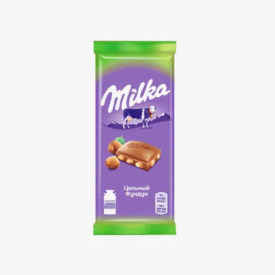 Шоколад Milka с цельным фундуком 85 г | Плиточный шоколад | Arbuz.kz