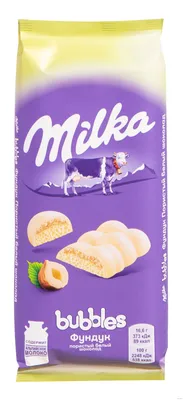 Шоколад белый \"Milka. Bubbles. С фундуком\" (79 г) Milka : купить в  интернет-магазине — OZ.by