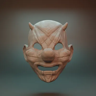 Файл STL Маска Шона Крахана, маска клоуна \"Slipknot\"・Дизайн 3D принтера для  загрузки・Cults