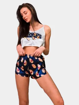 Пижама женская, шорты майка купить по цене 499 ₽ в интернет-магазине  KazanExpress