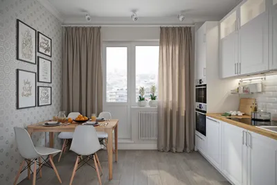 Шторы на кухню с балконной дверью: фото самых лучших вариантов современного  дизайна интерьера, советы по выбору тюля с занавеской