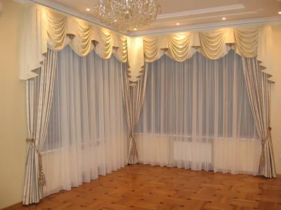 Готовые шторы 150х270 cm с ламбрекеном 300 cm в гостиную, спальню, зал,:  продажа, цена в Херсонской области. Ламбрекены от \"Магія штор\" - 34452601