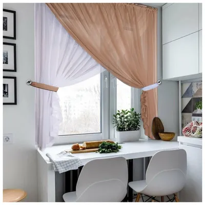 Лёгкие кухонные шторы Набор коротких штор Набор занавесок из вуали Двухцветные  шторы для кухни | Шторы | AliExpress