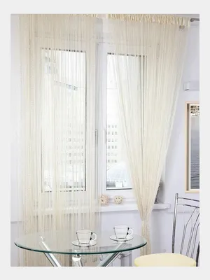 Нитяные шторы, лапша Кисея, люрекс, 3 метра купить по цене 1250 ₽ в  интернет-магазине KazanExpress