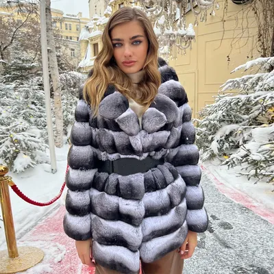 Лидер продаж, женская шуба из натурального меха кролика Рекс, Шиншилла,  зимняя куртка, женское модное пальто - купить по выгодной цене | AliExpress