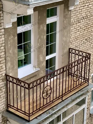 Кованые перила на балкон №2952 | Кузница \"Ковка на заказ\" Москва