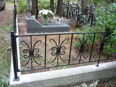 Заказать изготовление и установку оградки для могилы - цена в СПб