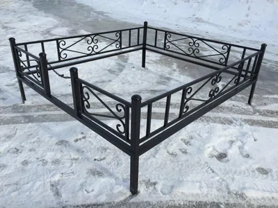 Заказать изготовление и установку оградки для могилы - цена в СПб