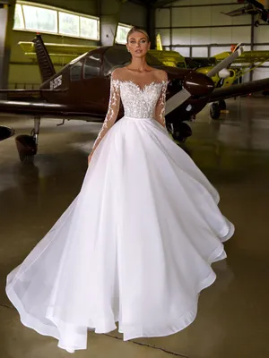 Кружевное свадебное платье А-силуэта Валери - Vesta Санкт Петербург