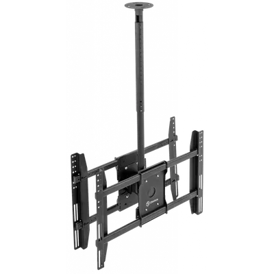 ONKRON потолочный кронштейн для 2 телевизоров 40”- 80\" N3L чёрный