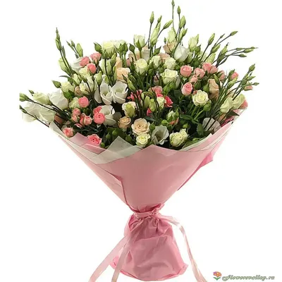 Букет красные розы и эустома, Цветы и подарки в Иркутске, купить по цене  3850 руб, Авторские букеты в Цветы Все пучком с доставкой | Flowwow