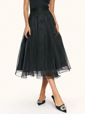 Пышная юбка из органзы , черный цвет, арт. 3-07400630-167 купить в  интернет-магазине CALISTA