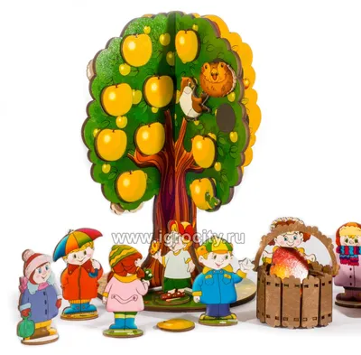 Магнитная игра \"Яблоня. Времена года\" - сезонное дерево, арт.8065 - купить  в интернет-магазине Игросити