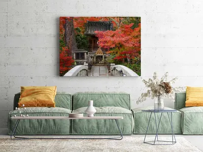 Купить картину на холсте \"Япония осенью (храм Эйкан)\" в iArt