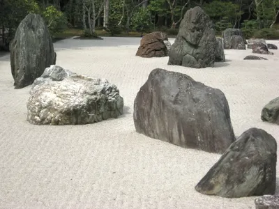 Японский сад камней, Коясан, Япония | Фото