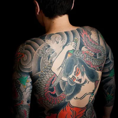 Татуировки в японском стиле эскизы - 84 фото