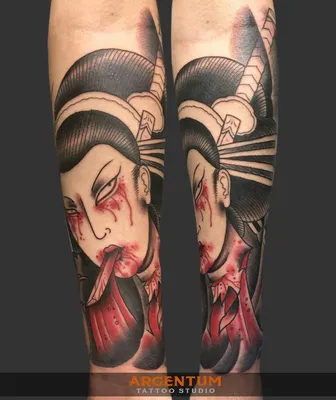 Японские тату, рукава и грудь - фото татуировок