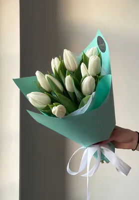 1️⃣ Купить букет из 11 белых тюльпанов с доставкой в Павлодар