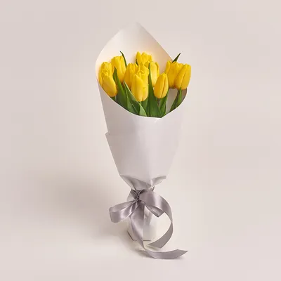 Букет 11 Жовтих Тюльпанів - замовити квіти з доставкою | Dicentra