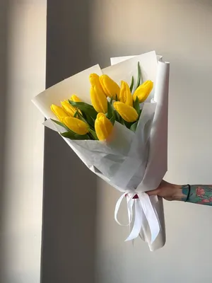 1️⃣ Заказать 11 желтых тюльпанов с доставкой в Алматы