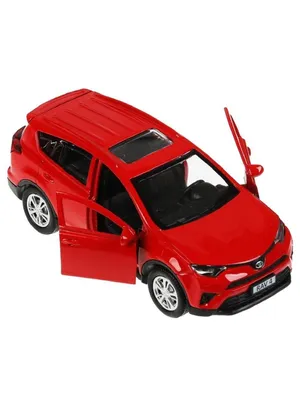 Металлическая модель машины Toyota Rav4, 12 см, красный, в п Технопарк  76457259 купить в интернет-магазине Wildberries