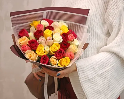 Букет из 35 роз Топ-гир | купить недорого | доставка по Москве и области