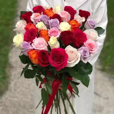 Букет из 35 роз капучино – купить с бесплатной доставкой в Москве