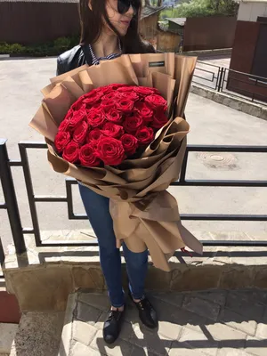 Купить 35 роз \"На стиле\" - доставка цветов в Воронеже | Заказ цветов и  букетов