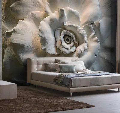 Фотообои Fbrush Каменная роза 400х270 см, 3D обои, флизелиновые, в спальню,  гостиную, кухню, коридор, на стену - купить по выгодной цене в  интернет-магазине OZON