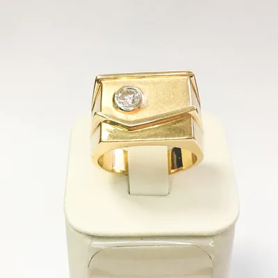 Кольцо из Желтого Золота 750 пробы с Бриллиантовой Дорожкой огранки «Круг»  размер 3,0 мм, 2,2 ct купить в apsen-diamond.com.ua