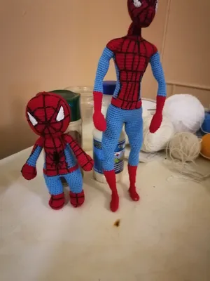 Человек паук против человека паука | Вязаные игрушки. Мастер-классы, схемы,  описание.