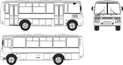 Паз Пассажирский Автобус 33025 - Бесплатная векторная графика на Pixabay -  Pixabay