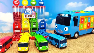 Умный автобус Тайо и его друзья из мультика Учим цвета Видео для детей Toy  Tayo 꼬마버스 타요, - YouTube