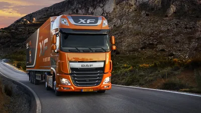 Фотография DAF Trucks Грузовики DAF XF EURO 6 оранжевых 3840x2160