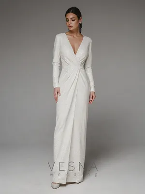 Свадебное платье Арфис Серебро