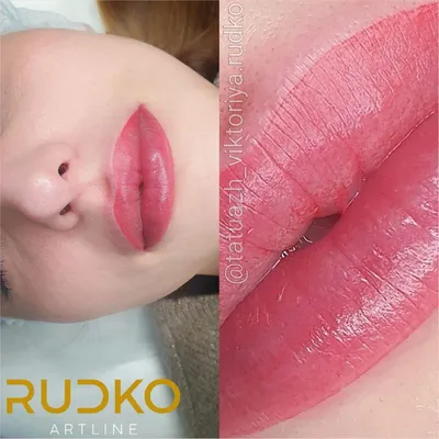 Фото, видео до и после татуажа губ: Виктория Рудько Киев