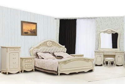 Спальня Даниэлла крем купить в интернет-магазине «Доступная Мебель»