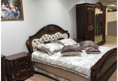 Спальня даниэлла (темный орех) от Арида - купить в Москве по цене 178 493  руб - интернет-магазин DoHome.ru