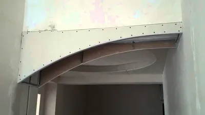 арка из гипсокартона, монтаж и белый вариант. Plasterboard arch  installation. - YouTube