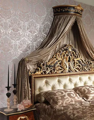 Балдахин над кроватью в классической спальне | Classic bedroom furniture,  Classic furniture, Luxurious bedrooms