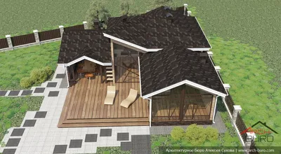 Проект угловой бани с террасой и зоной барбекю: фасад и внутренняя  планировка | Летние домики, Небольшие домики, Планы беседки