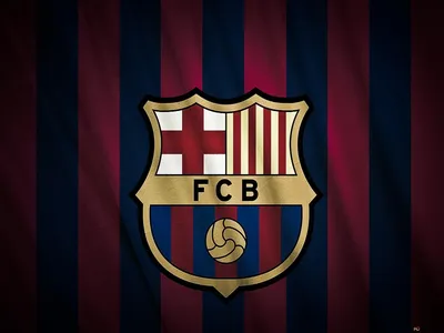 Темный тон логотипа футбольного клуба \"Барселона\" HD загрузка обоев