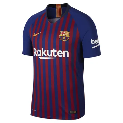 Футболка Найк игровая футбольного клуба Барселона 18-19 домашняя купить в  FOOTLINE.BY