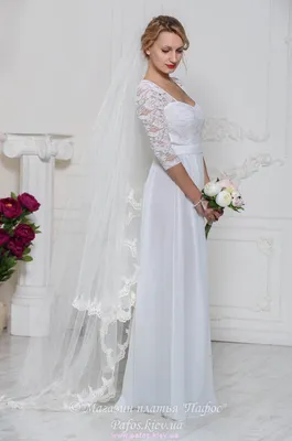 Белое платье в пол купить (Киев и Украина) | Интернет магазин Пафос