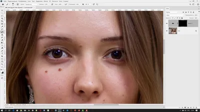 Как осветлить белки глаз в Adobe Photoshop - YouTube