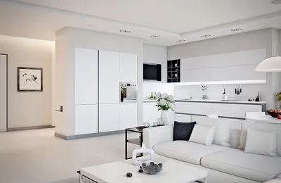Белый интерьер квартиры | Идеальный интерьер | Дзен