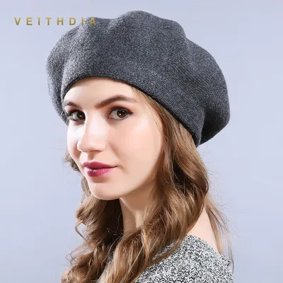 Новые зимние шапки-береты VEITHDIA, однотонные шерстяные кашемировые  женские теплые Брендовые повседневные высококачественные женские модные  вязаные шапки для девочек - купить по выгодной цене | AliExpress