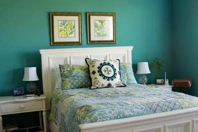20 бирюзовых спален для хорошего сна — Roomble.com