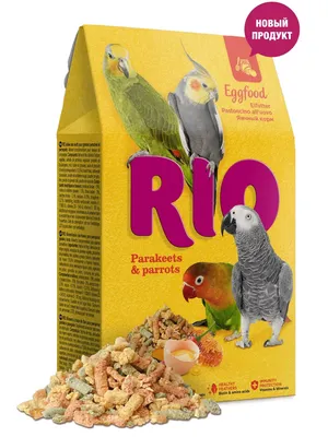 RIO Корм яичный для средних и крупных попугаев 250г